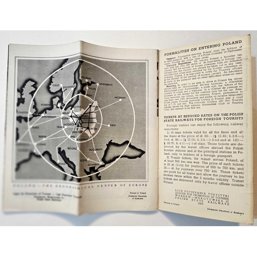 181 - Poland Travel Booklet Art Deco Kazimierz Mann. Original vintage travel booklet for Poland featuring ... 