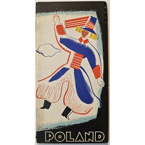 181 - Poland Travel Booklet Art Deco Kazimierz Mann. Original vintage travel booklet for Poland featuring ... 