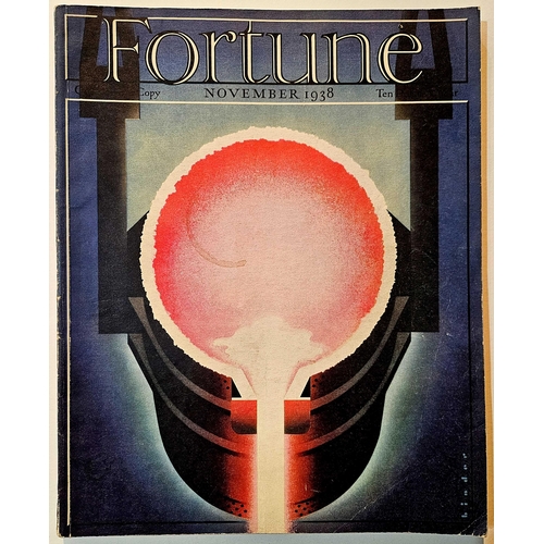 182 - Fortune Magazine Art Deco Joseph Binder Solar Power. Original vintage magazine Fortune November 1938... 