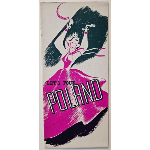 183 - Tour Poland Art Deco Orbis Travel Brochure. Original vintage travel booklet Let's Tour Poland publis... 