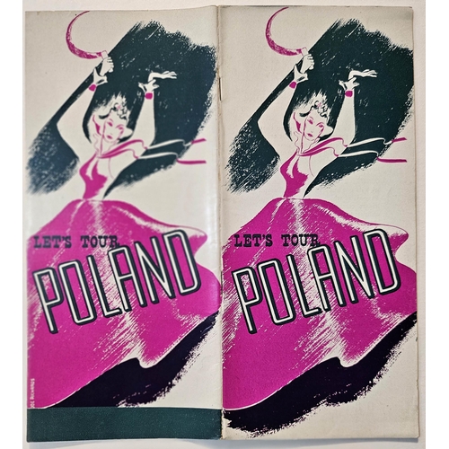 183 - Tour Poland Art Deco Orbis Travel Brochure. Original vintage travel booklet Let's Tour Poland publis... 