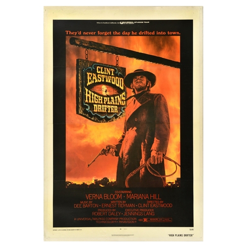 503 - Movie Poster High Plains Drifter Clint Eastwood Western. Original vintage movie poster for High Plai... 