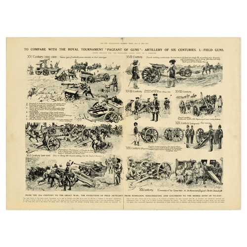 13 - Lithograph Engraving Set Charles Dana Gibson Advertising Poster The Illustrated London News Hindenbu... 