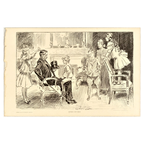 13 - Lithograph Engraving Set Charles Dana Gibson Advertising Poster The Illustrated London News Hindenbu... 