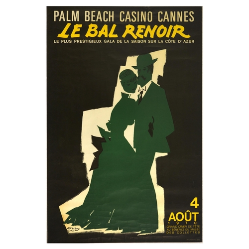 Advertising Poster Le Bal Renoir Palm Beach Casino Cannes Paul Colin ...