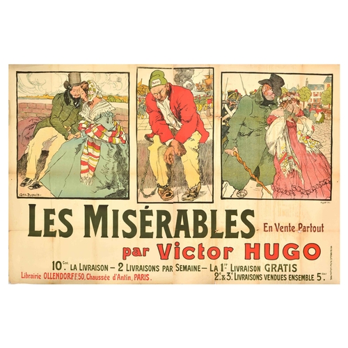 23 - Advertising Poster Les Miserables Victor Hugo Geo Dupuis. Advertising Poster Les Miserables Victor H... 