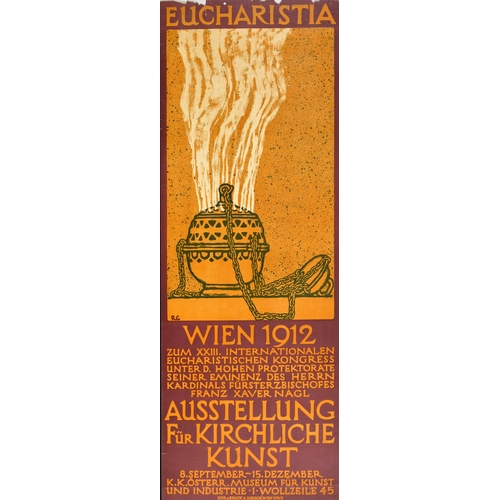 31 - Advertising Poster Vienna Seccession Remigius Geyling Art Exhibition Eucharistic Congress Werkbund. ... 