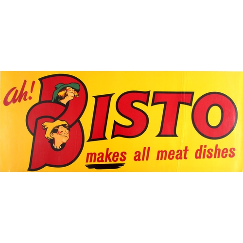 48 - Advertising Poster Bisto Makes All Meat Dishes. Original vintage advertising poster: Ah! Bisto Makes... 