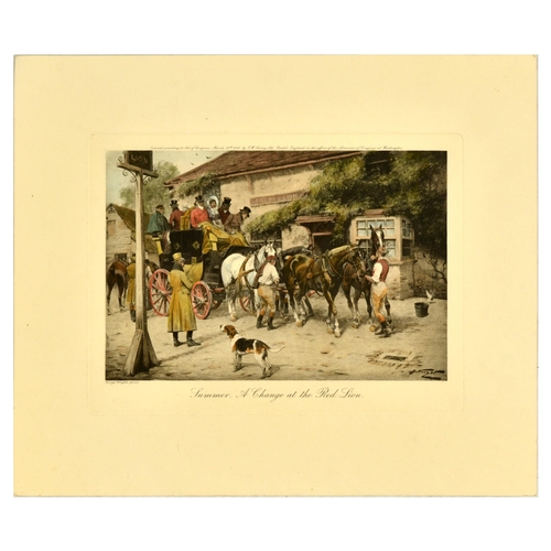 7 - Poster Art Print Set George Wright Huang Yongyu Beardsley. Set of 5 decorational engravings, posters... 