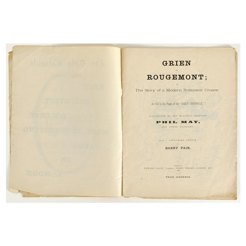 8 - Antique Book Robinson Crusoe Grien On Rougemont. Original antique book Grien On Rougemont, or The St... 