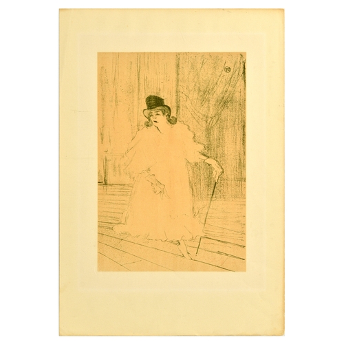 56 - Advertising Poster Toulouse-Lautrec Librairie Grund Cissy Loftus. Original vintage Librairie Grund r... 
