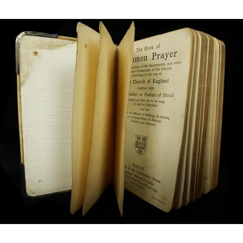 239 - A Book of Common Prayer, the cover of ivorine with silver fittings to corners, inscribed and dated, ... 