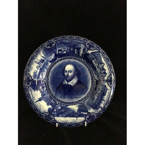 132 - Blue and White printed pottery - including an American interest plate with views of Lee Mansion, The... 