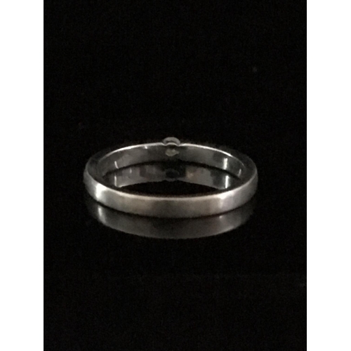 37 - A 14ct white gold single stone diamond ring, tension style setting, stamped 14ct, ring size M, appro... 