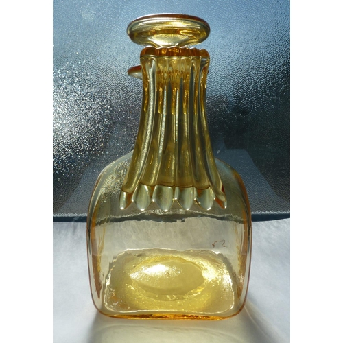 92 - Harry Powell and William Wilson for James Powell & Sons, Whitefriars - A gold amber glass 'Roman' cl... 