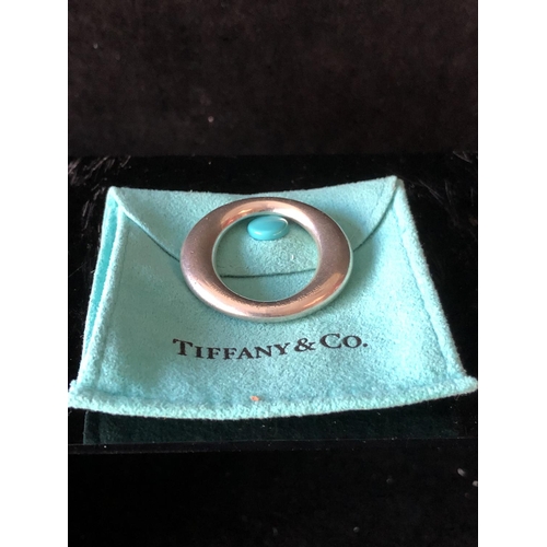 9 - Tiffany & Co A sterling silver Elsa Peretti Sevillana Pendant, elliptical form, stamped Tiffany & Co... 