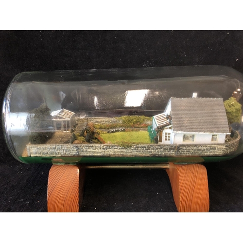 254 - A Bungalow in a Bottle -a model Scottish croft / house with a conservatory extension, spacious garde... 