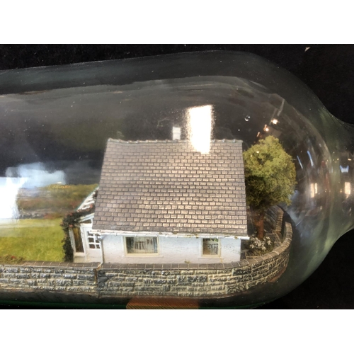 254 - A Bungalow in a Bottle -a model Scottish croft / house with a conservatory extension, spacious garde... 