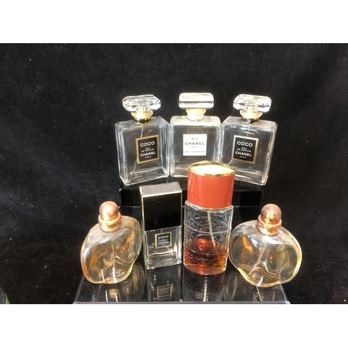 Vintage perfume bottles - Eight, comprising 2 x Coco - Chanel