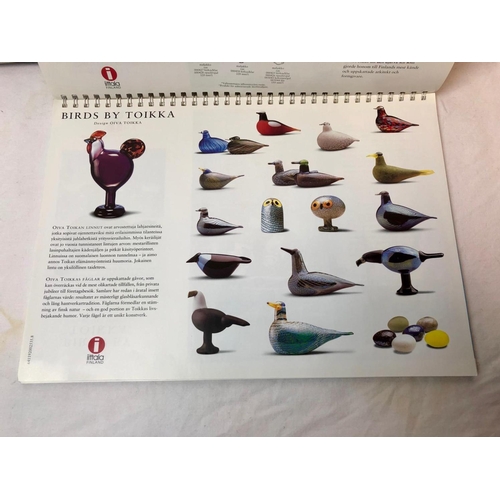 10 - Iittala, Finland glass collectors interest - a  1998 Iittala product book, includes designer informa... 