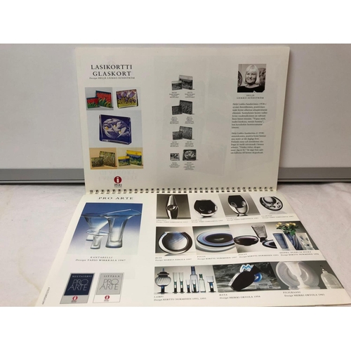 10 - Iittala, Finland glass collectors interest - a  1998 Iittala product book, includes designer informa... 