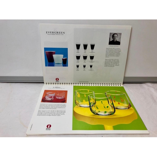 10 - Iittala, Finland glass collectors interest - a  1998 Iittala product book, includes designer informa... 