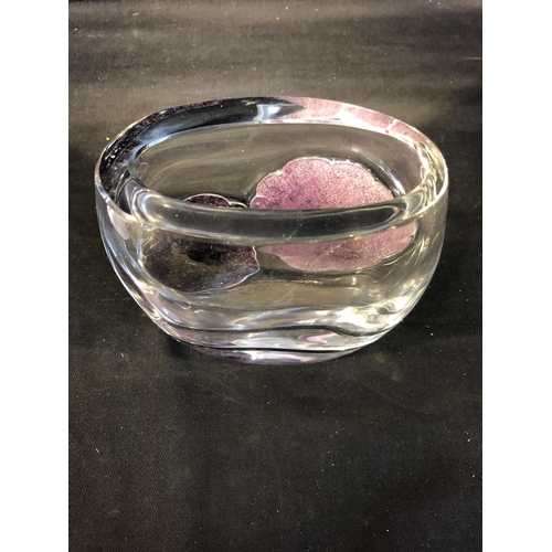 85 - Daum - a Coppelia crystal and pate de verre vase, of ovid section the pate de verre formed as two op... 