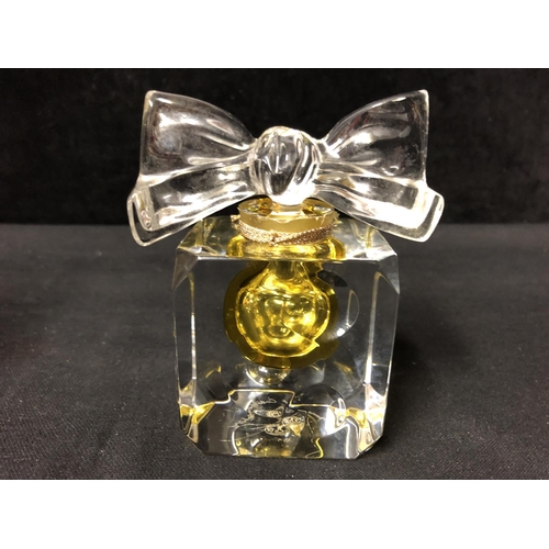 70 - Baccarat for Cabochard, Parfums Gres - a commercial glass perfume bottle formed as a gift wrapped pr... 