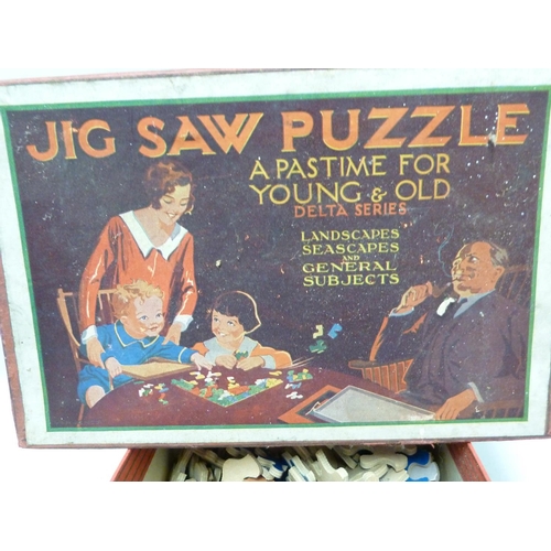 127 - A Vintage Jigsaw puzzle - made by Delta Fine Art, Shipping series, Arandora Star, c 400 pieces, orig... 