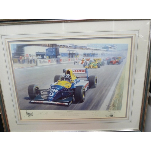 137 - Tony Smith, signed - The Perfect Start, A Shington Green Limited Edition print, signed by Damon Hill... 