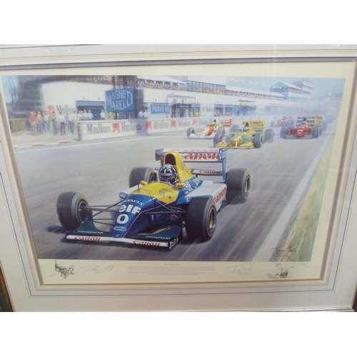 137 - Tony Smith, signed - The Perfect Start, A Shington Green Limited Edition print, signed by Damon Hill... 