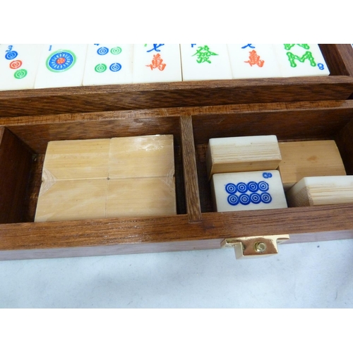 139 - A Jacques London Mah Jong set, modern, box 45cm max