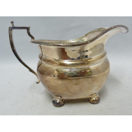 87 - An Adie Brothers Limited silver plated tea service, comprising, teapot with hinged cover, milk jug a... 