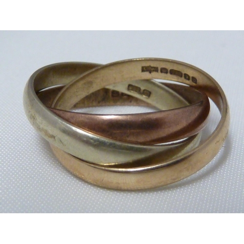 16 - Four gold wedding rings comprising: a 22ct yellow gold band, 5.5grms approx, ring size L; a 22ct yel... 