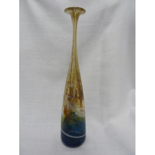 163 - Isle of Wight - a rare small size Aurine Gold attenuated glass bottle, 37.3cm high approx