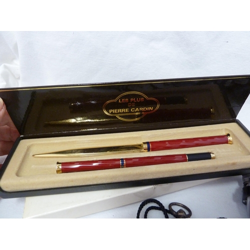 Pens, including Cross, Schaeffer and Pierre Cardin; A pair of - Main Image