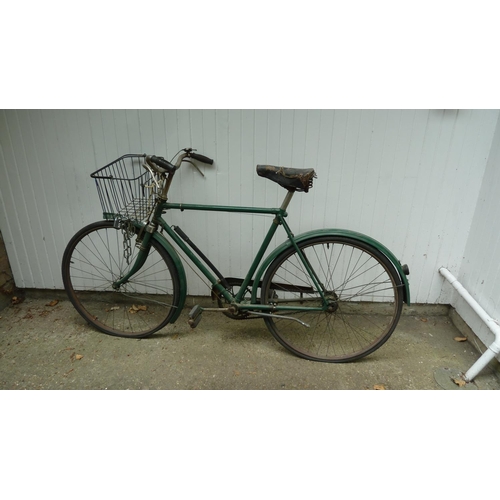 169 - A Vintage Hercules bicycle, in original condition, British Racing Green colour. This lot is held off... 