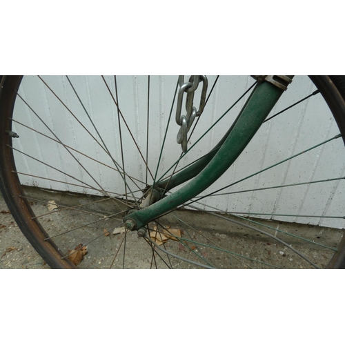 169 - A Vintage Hercules bicycle, in original condition, British Racing Green colour. This lot is held off... 