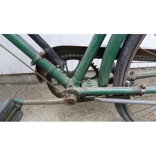 169 - A Vintage Hercules bicycle, in original condition, British Racing Green colour. This lot is held off... 