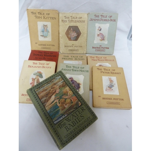 162 - Eight Beatrix Potter books; and a copy of the Water Babies (9)