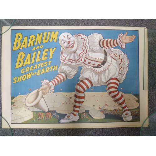 160 - Eleven vintage Barnum and Bailey and Ringling Brothers circus acts posters, (see individual images f... 