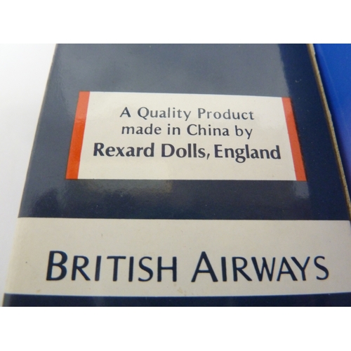 164 - Sindy - a British Airways cabin crew dressed doll, in original box; and a British Airways own brand ... 