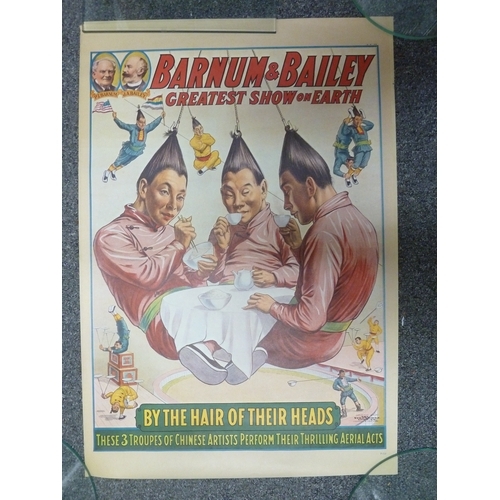 160 - Eleven vintage Barnum and Bailey and Ringling Brothers circus acts posters, (see individual images f... 