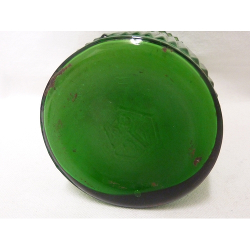 171 - A Green Glass pharmacy bottle, labelled SP: CHLOROFOR., 20cm high.