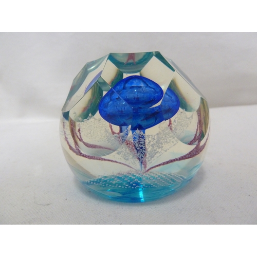 31 - A Limited Edition Caithness glass paperweight, Ultramarine, marked to base and numbered 70/75