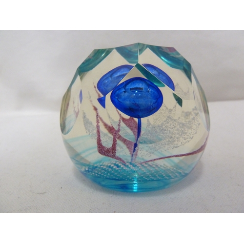 31 - A Limited Edition Caithness glass paperweight, Ultramarine, marked to base and numbered 70/75