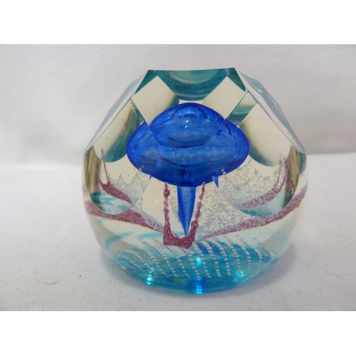 31 - A Limited Edition Caithness glass paperweight, Ultramarine, marked to base and numbered 70/75