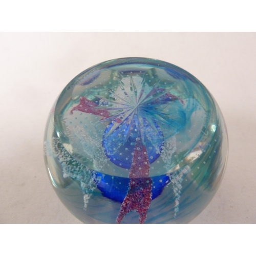 31 - A Limited Edition Caithness glass paperweight, Ultramarine, marked to base and numbered 70/75