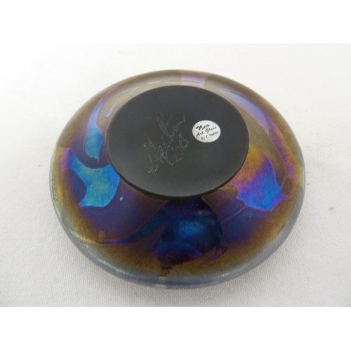 30 - K. Heaton for Neo glass paperweight applied with a dragonfly, signed and original paper label; an Is... 