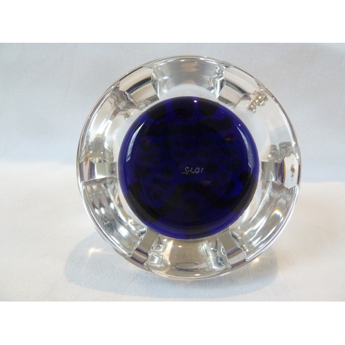 24 - Whitefriars Limited - A millefiori cane glass commemorative paperweight, the canes forming a crown, ... 